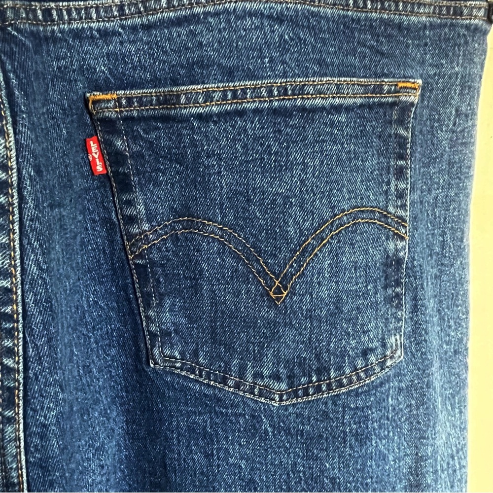 Levi’s Ribcage Straight Ankle Jeans 22W Long Button Fly - Picture 7 of 11